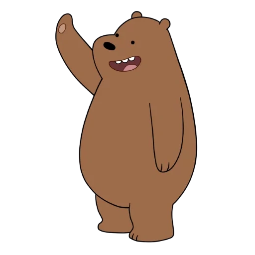 o urso é fofo, urso urso, nós ursos nus marrom, desenho animado de urso marrom, toda a verdade sobre os ursos de grisli