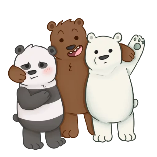 urso panda, nós ursos nus grisli, toda a verdade sobre os ursos, urso marrom panda juntos, três ursos brancos panda grades