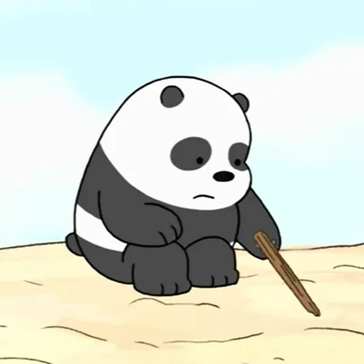 панда панда, грустная панда, we bare bears панда, вся правда о медведях, вся правда о медведях панда