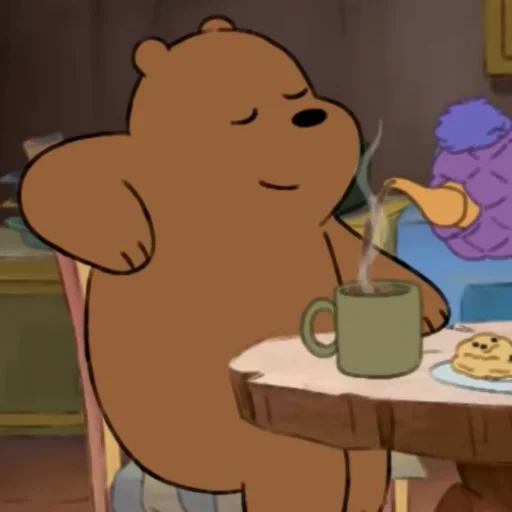 bare bears, предметы столе, вся правда о медведях, эстетика мультфильм we bare bears, вся правда о медведях мультсериал