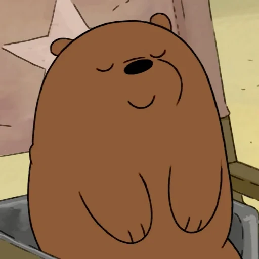аниме, человек, bare bears, медведь милый, we bare bears гризли