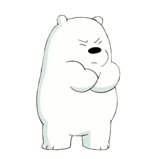 polar bear, little bear white, we naked bear white, we naked bear sticker, white's whole truth about bears
