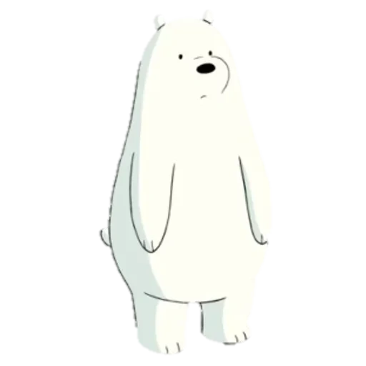 white bear, little bear white, we naked bear white, polar bear cartoon, we naked bear polar bear