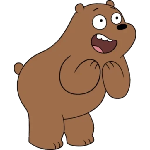 urso, roma griz, o urso é fofo, urso clipart, caráter de urso