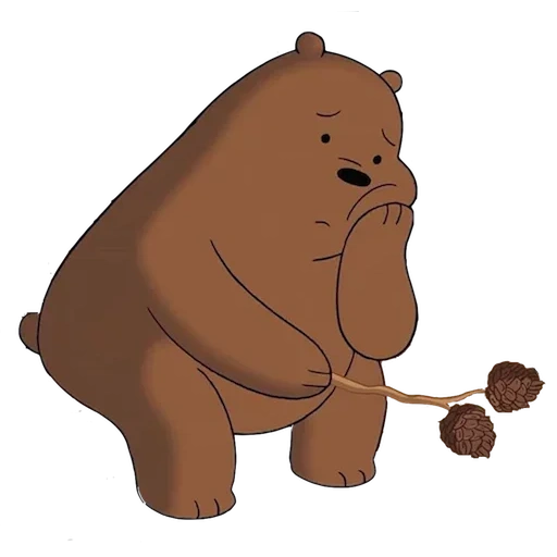 gruse bear, orso grizzly, orso cartoni animati, notebook bare bears