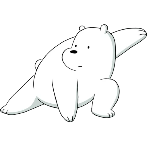 медведь белый, белый медведь из we bare bear эмоции, вся правда о медведях белый, белый медведь из мультика, we bare bears ice bear