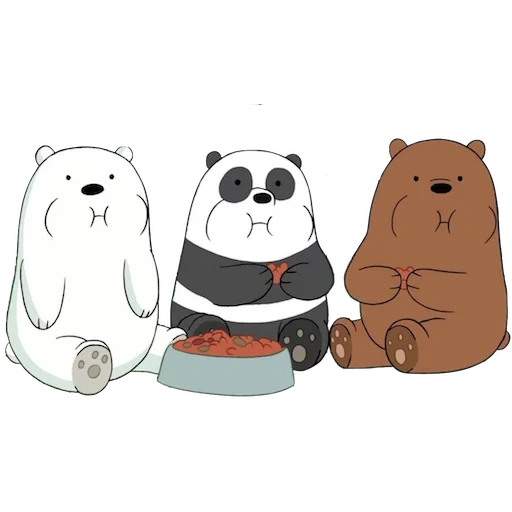 вся правда о медведях, вся правда о медведях панда, вся правда о медведях белый, медведь милый рисунок, ice bear we bare bears