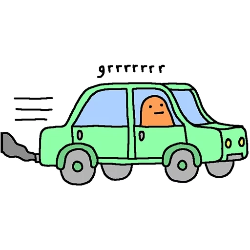 la voiture est un dessin animé, dessin de voiture, clipart de voiture, voiture de dessin animé