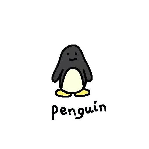 penguin, пингвин, милый пингвин, мультяшный пингвин, пингвин английском