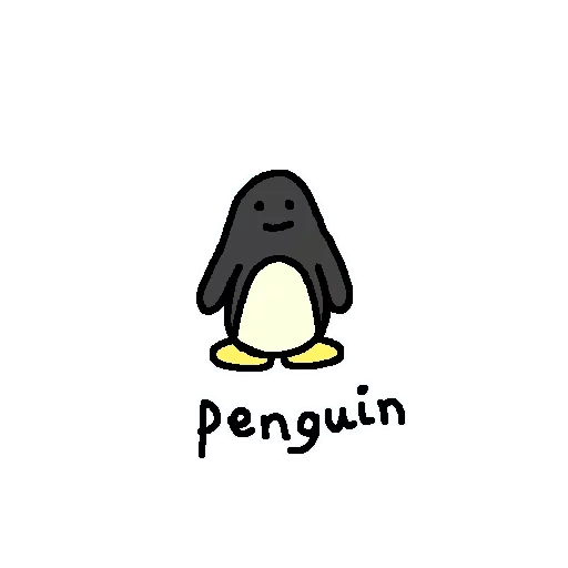 pinguim, pinguim, pinguim fofo, pinguim de desenho animado, pinguim inglês