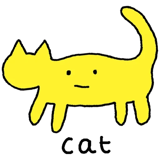 cat, dog, cat, cat, yellow cat