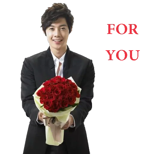 lee min ho, sommeil zhong ki, coréen avec un bouquet, kim hyun june flowers, kim hyun joong avec des roses