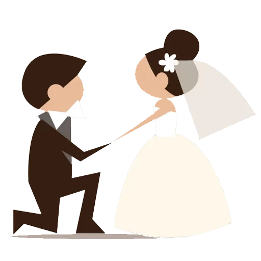 boda, boda, logotipo de la boda, el logo del novio de la novia, novio vectorial
