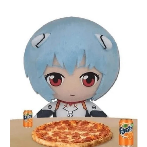 rei plush art, аниме смешные, персонажи аниме, rei plushie roll, rei ayanami plush