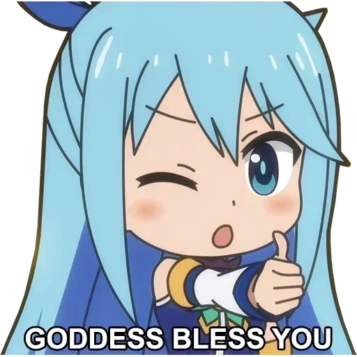 anime, cono suba, aqua konosuba, chibi nosuba