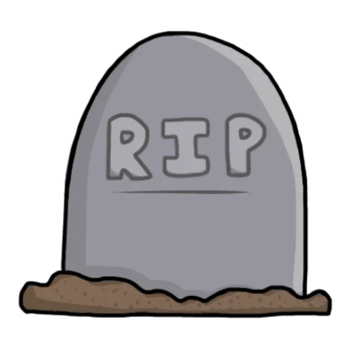 text, rip's tombstone, empty tombstone, tombstone pattern, cartoon in the tomb