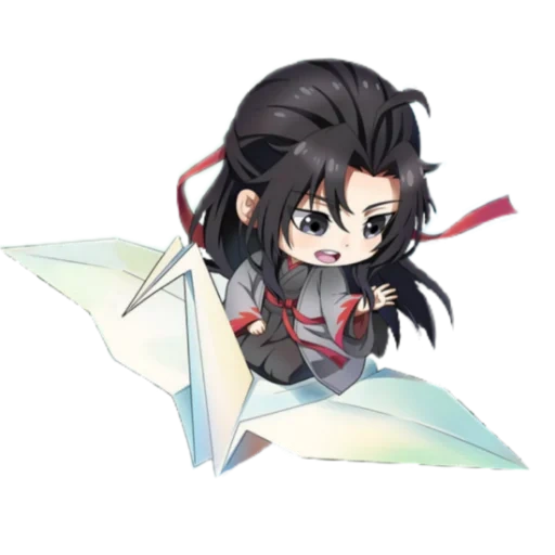 mdzs, wei usyan chibi, personaggi anime, anime master of the devilsky, master of the devil's cult chibi
