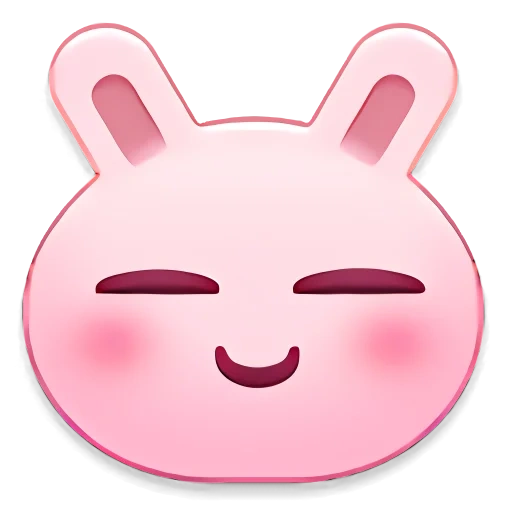 милый кролик, smiley rabbit, пользователь rabbit, милый розовый зайчик