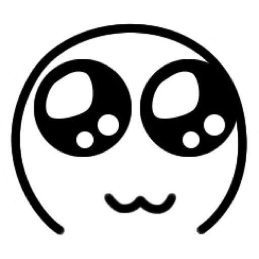 lovely smiling face, smiley face icon, emoji, a sad smiling face, black and white smiling face