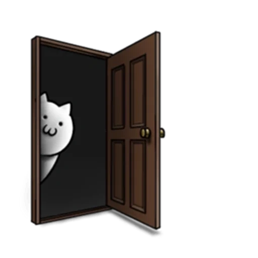 puerta, patrón de puerta, puerta abierta, puerta de acero, puerta de dibujos animados