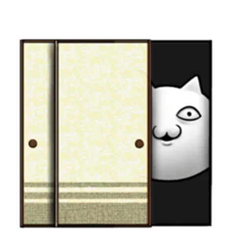 chat, porte, chat sombre, la porte est occupée, porte des autocollants