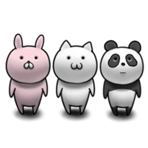 clipart, korean, pet idle game, the animals are cute