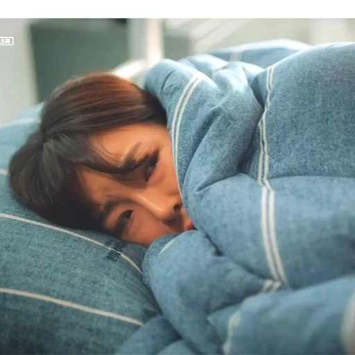asian, woman, man, korean sleeps, tired woman