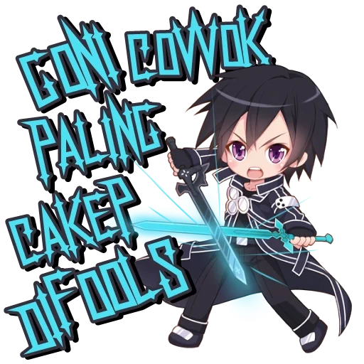 kirito chibi, chibi anime sao, anime chibi kirito, maestri della spada online, maestri della spada kirito chibi