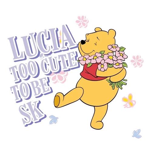 pooh, pooh pooh, winnie si beruang, winnie fluff flowers, winnie the pooh and friends