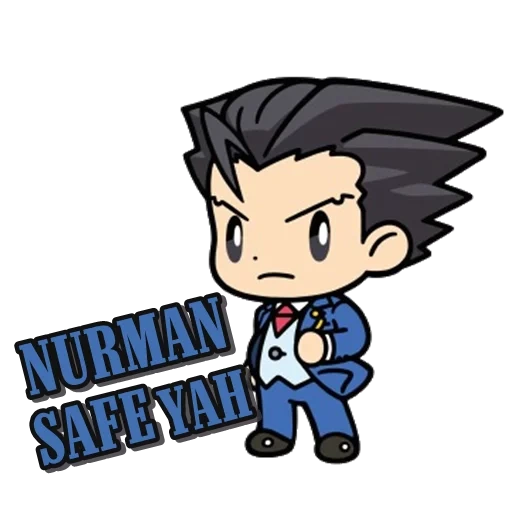 chibi, anime, abogado, phoenix wright chibi, phoenix wright ace abogado