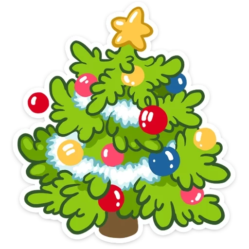 pohon natal, pohon natal anak anak, pohon natal kartun, watsap tahun baru, kartun pohon tahun baru