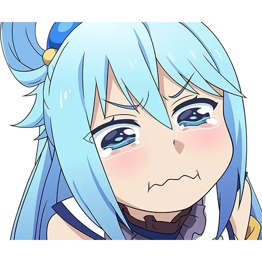 konosuba, aqua konosuba, aqua konosuba, aqua conosub pleurer