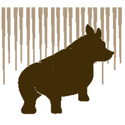 pork silhouette, animal silhouette, animal silhouette, silhouette of three bears, silhouette of french bulldog