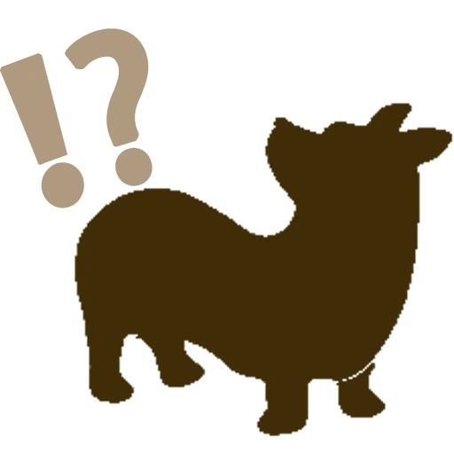 corgi's silhouette, dog silhouette, welsh corgi profile, profile of ke jiquan pembroke