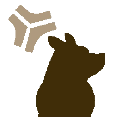 wolf profile, corgi's silhouette, dog silhouette, silhouette of little bear, silhouette of malay bear