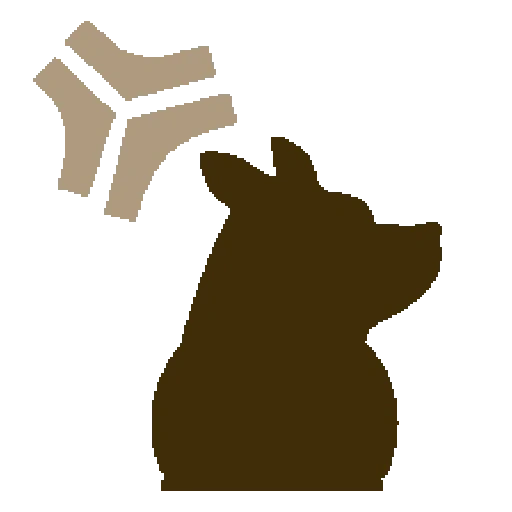 profil de loup, silhouette de corgi, silhouette de chien, silhouette d'ours, silhouette d'ours malais