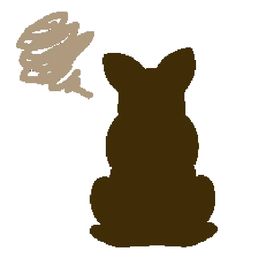 hare silhouette, rabbit silhouette, silhouette of rabbit, rabbit template, rabbit contour vector