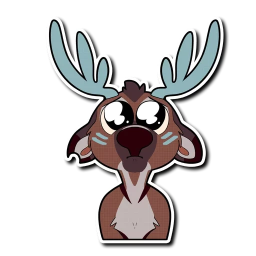 deer, new year's deer, cartoon fawn
