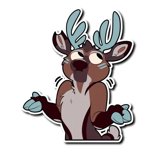 deer, frie deer, new year's deer, deer cartoon