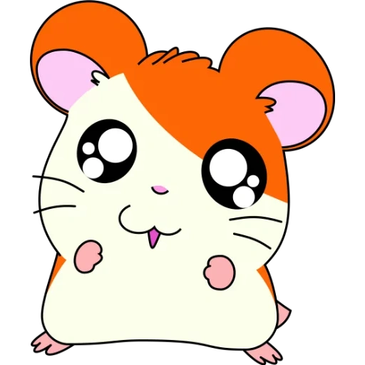 hamtaro, hamster sketsa, gambar nyashny, hamtaro chlementer, sketsa hamster yang indah
