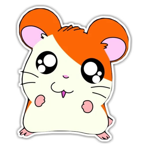 hamtaro, der hamster der skizze, der hamster der skizze, lichtmuster eines hamsters, schöne hamster skizzen
