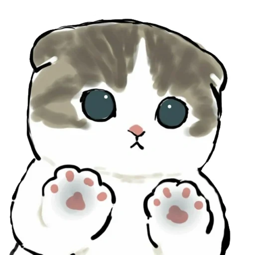 chat, chats mignons, beaux chats anime, dessins mignons de bétail, dessins de chats mignons