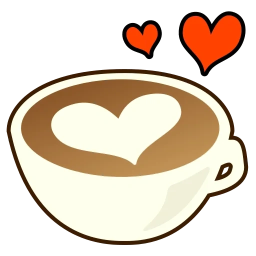 café, coeur de café, tasse à café, une tasse de café watsap, coeur de café souriant