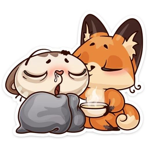 hug, hug, fox cat, the illustrations are lovely, cute pattern of fox