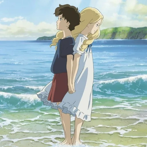 marney, studio ghibli, omoide no marnie, als marnie hier war, wenn marnie am strand ist