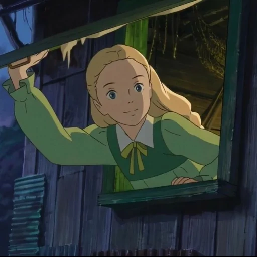 марни, марни 16, марни аниме, omoide no marnie, хаяо миядзаки воспоминания марни