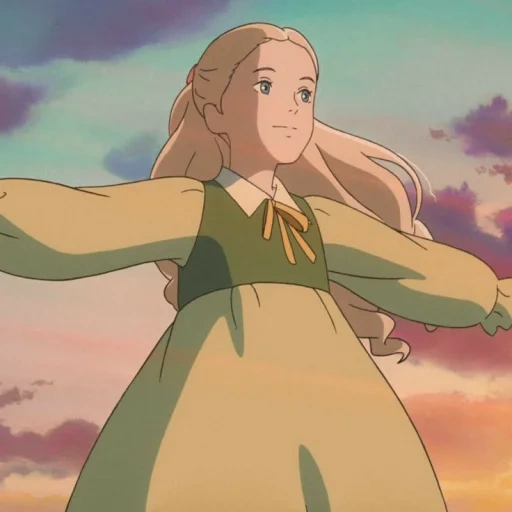 merney, mernie anime, personaggi anime, omoide no marnie, merni anime memories of mernie