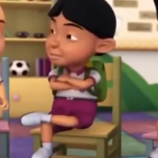 upin, wu ping um produto, série de animação, upin dan ipin, série de animação wuping