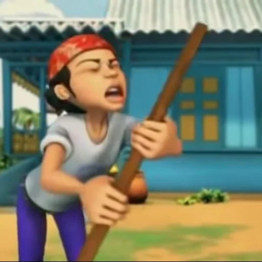 vídeo, animação, wu ping um produto, meme upin ipin, assalamualaikum