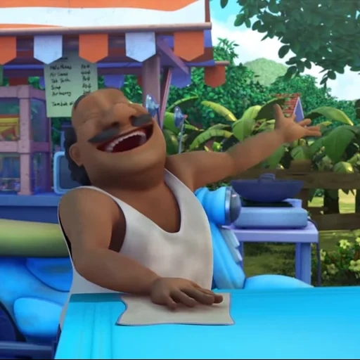 upin, ipin, animación, wuping un producto, upin dan ipin